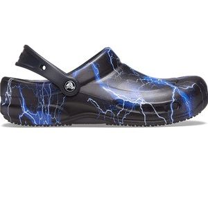 Crocs Bistro Clog | Slip Resistant Work Shoes, Black/Lightning